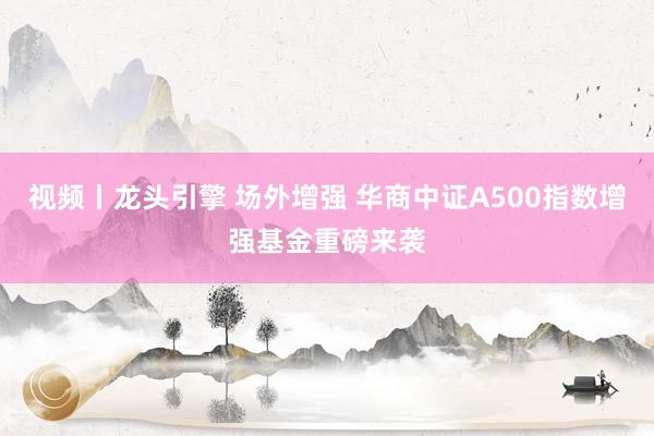 视频丨龙头引擎 场外增强 华商中证A500指数增强基金重磅来袭